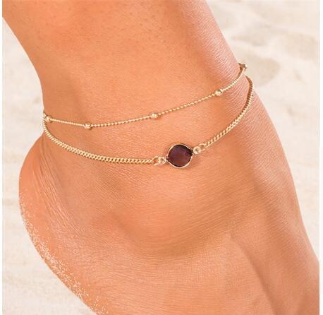 Pineapple Pendant Anklet Beads Summer Beach Foot Jewelry Fashion Style Anklet