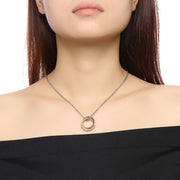 steel couple necklace