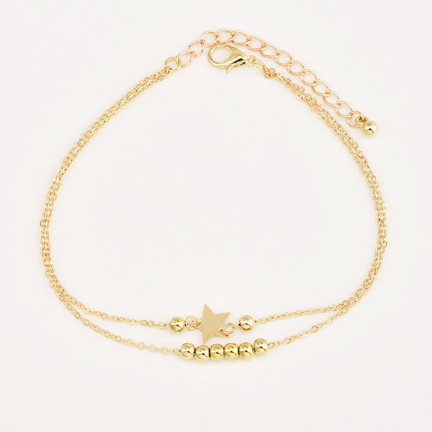 Pineapple Pendant Anklet Beads Summer Beach Foot Jewelry Fashion Style Anklet