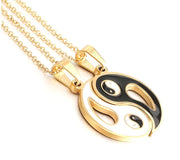 Detachable couple necklace