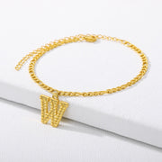 Initial Gold Letter Anklet jewelry