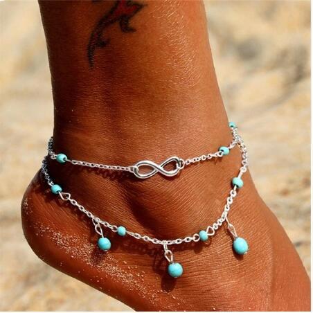 Pineapple Pendant Anklet Beads Summer Beach Foot Jewelry Fashion Style Anklet