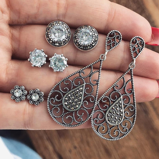 Jewelry dazzling crystal earrings