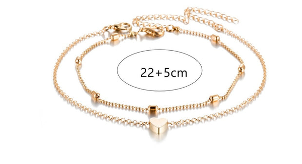 Pineapple Pendant Anklet Beads Summer Beach Foot Jewelry Fashion Style Anklet