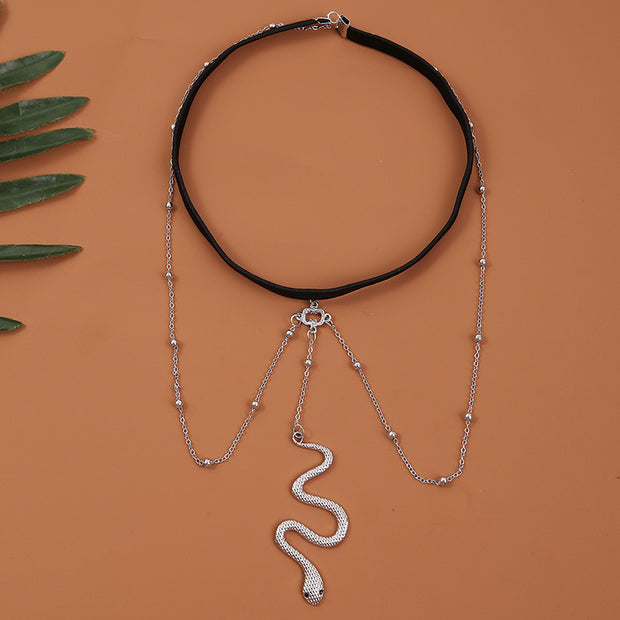 Big Snake Pendants Leg Chain