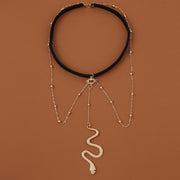 Big Snake Pendants Leg Chain