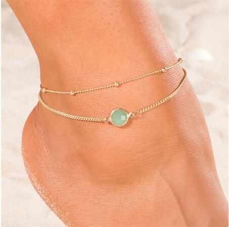 Pineapple Pendant Anklet Beads Summer Beach Foot Jewelry Fashion Style Anklet