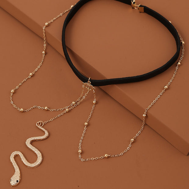Big Snake Pendants Leg Chain
