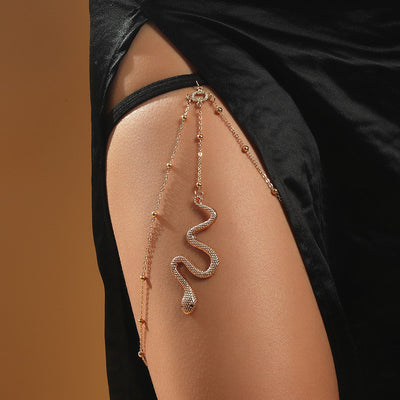 Big Snake Pendants Leg Chain